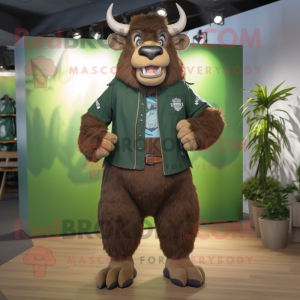 Forest Green Bison maskot...