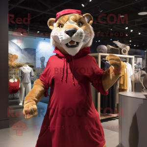 Rödbrun Smilodon-...