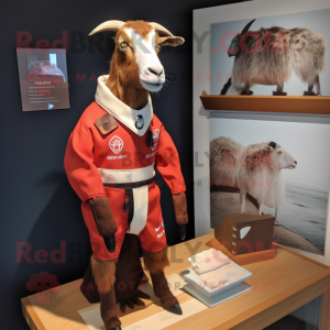 Rust Boer Goat mascotte...