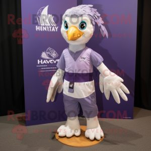 Lavender Hawk maskot drakt...