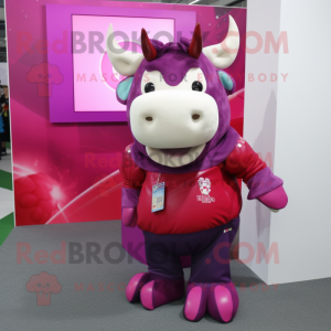 Magenta Bull mascotte...