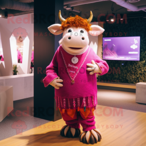 Magenta Bull mascotte...