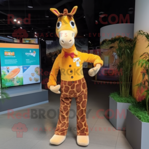  Giraffe maskot kostym...