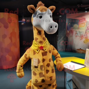  Giraffe maskot kostume...