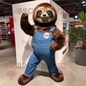 Brown Sloth mascotte...