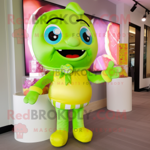 Lime Green Candy maskot...