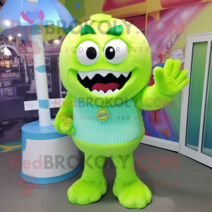 Lime Green Candy mascotte...