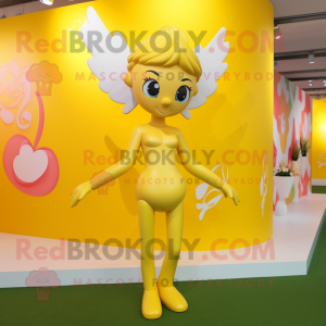 Gul Amor maskot kostume...