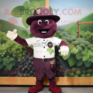 Maroon Grape mascotte...