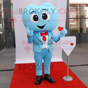 Postava maskota Sky Blue...