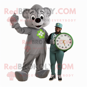 Gray Four Leaf Clover...