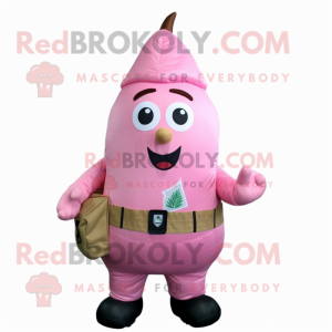 Pink Pear maskot kostume...