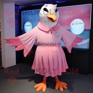 Pink Gull mascotte kostuum...