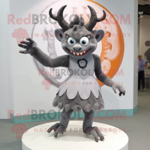 Gray Demon mascotte kostuum...