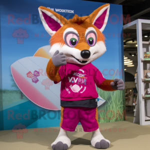 Magenta Fox mascotte...