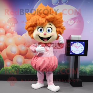 Peach Cupid maskot drakt...