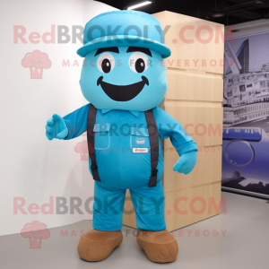 Cyan Candy Box maskot...