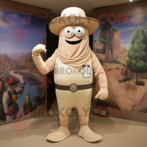 Beige Cyclops maskot drakt...