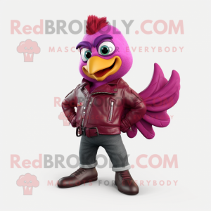 Magenta Chicken maskot...