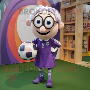 Lavendel fodbold maskot...