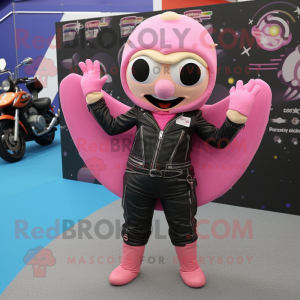 Pink Juggle mascotte...