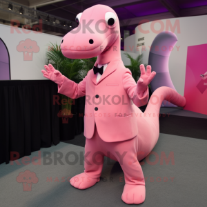 Roze Diplodocus mascotte...