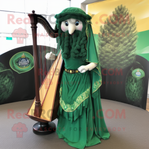 Forest Green Celtic Harpe...