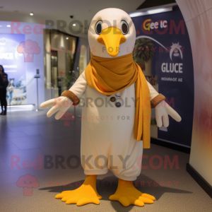 Olive Gull maskot kostume...