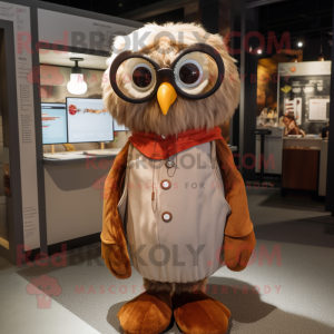 Rust Owl mascotte kostuum...