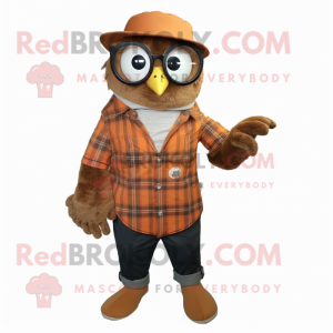 Rust Owl mascotte kostuum...