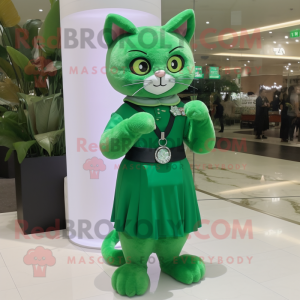 Forest Green Cat maskot...