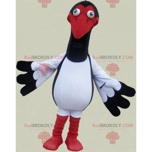 Stor fuglemaskot. Stork struts maskot - Redbrokoly.com