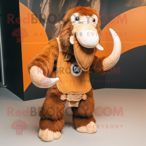 Rust Mammoth maskot kostym...