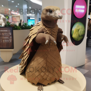 Brown Pangolin mascotte...