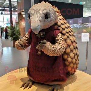 Brown Pangolin mascotte...