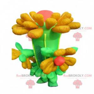 Mascota de flor inflable gigante. Disfraz de flor -