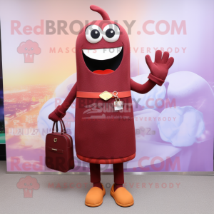 Maroon Abrikos maskot...