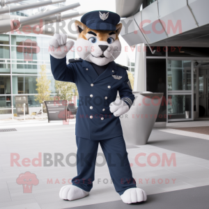 Navy Lynx maskot kostume...