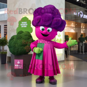 Magenta Broccoli maskot...