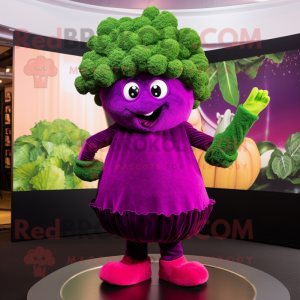 Magenta Broccoli maskot...