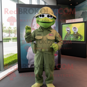 Navy Green Beret maskot...