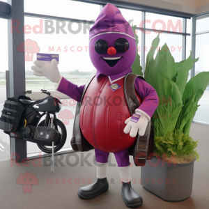 Lavendel Beet maskot drakt...