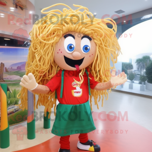  Spaghetti mascotte kostuum...