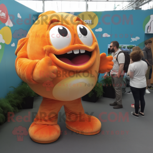 Oranje Piranha mascotte...