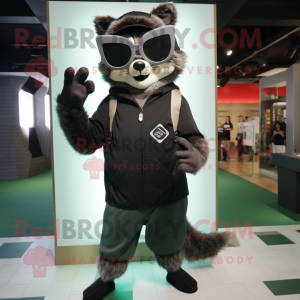 Black Raccoon mascotte...