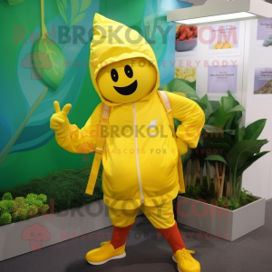 Yellow Beet maskot kostym...