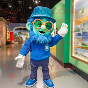 Blue Leprechaun mascotte...