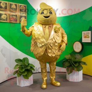 Gold Cabbage Leaf mascotte...