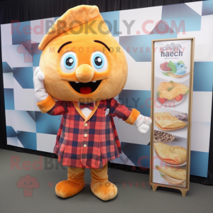 Peach Fish And Chips maskot...