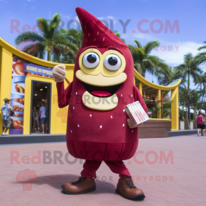 Maroon Baa maskot...